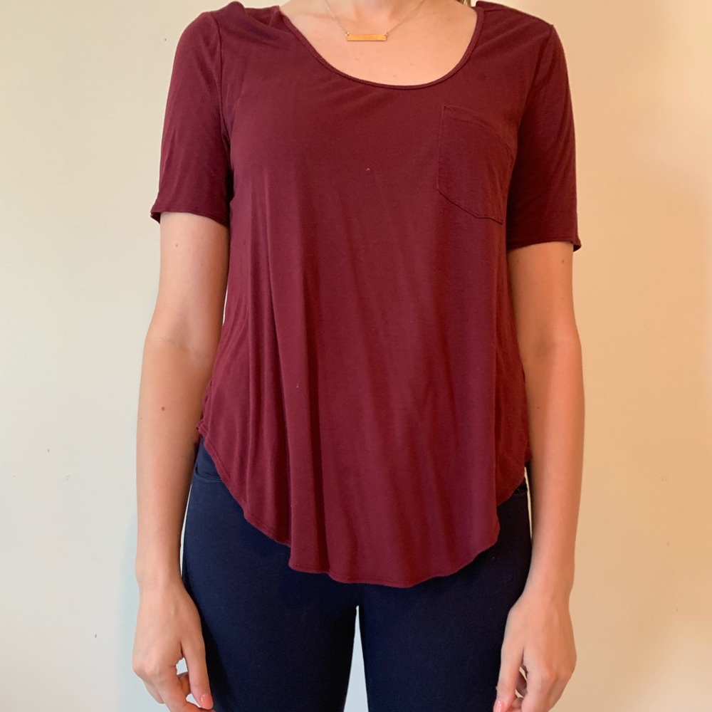 Maroon T-shirt